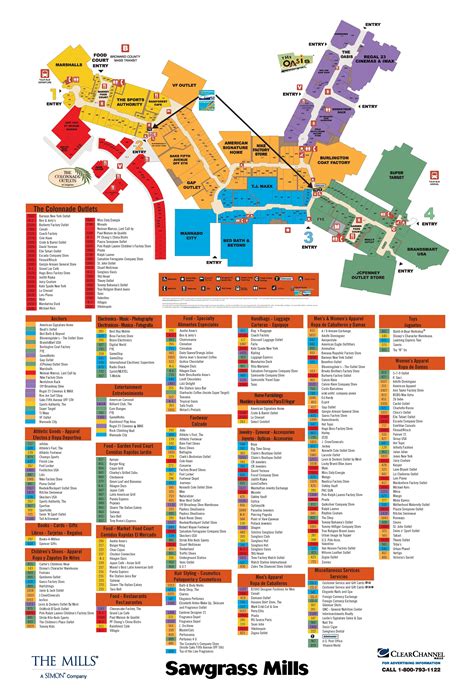 Center Map Featuring Versace at Sawgrass Mills® .